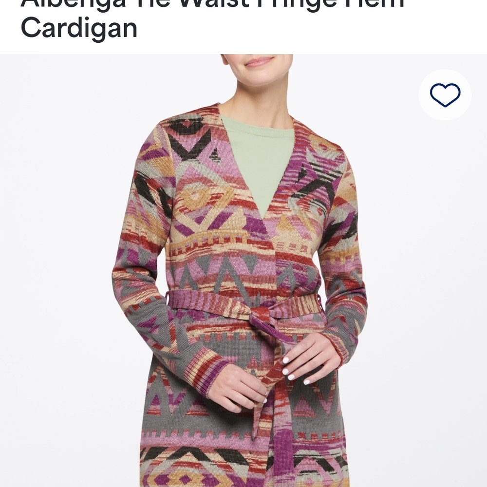 Vibrant Pink and Purple Geometric Cardigan Sweater